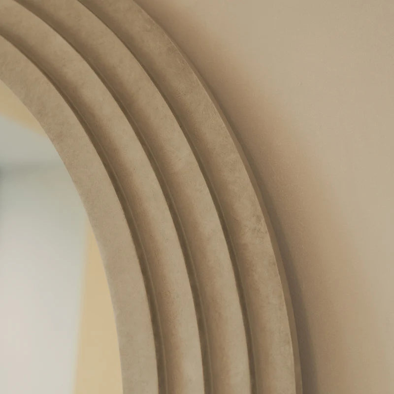 Miroir Arche Luciana Plein Pied Effet Béton 200x100 cm