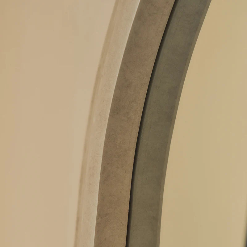 Miroir Arche Luciana Plein Pied Effet Béton 200x100 cm