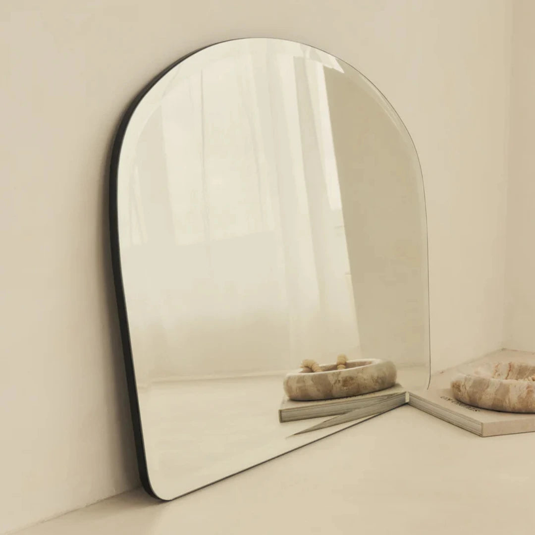 Vienna - Miroir Mural Biseauté Sans Cadre pour Cheminée 95 x 70 cm