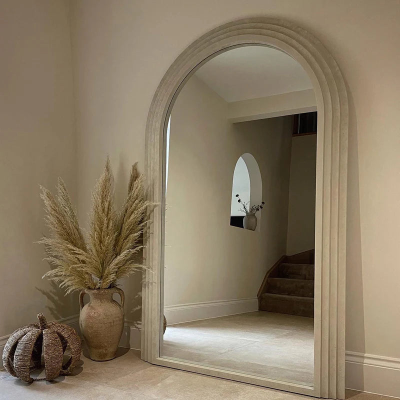 Miroir Arche Luciana Plein Pied en Béton 180x110 cm