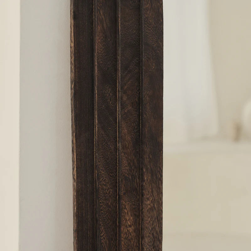 Miroir Arche Luciana en Bois Brûlé 180 x 110 cm