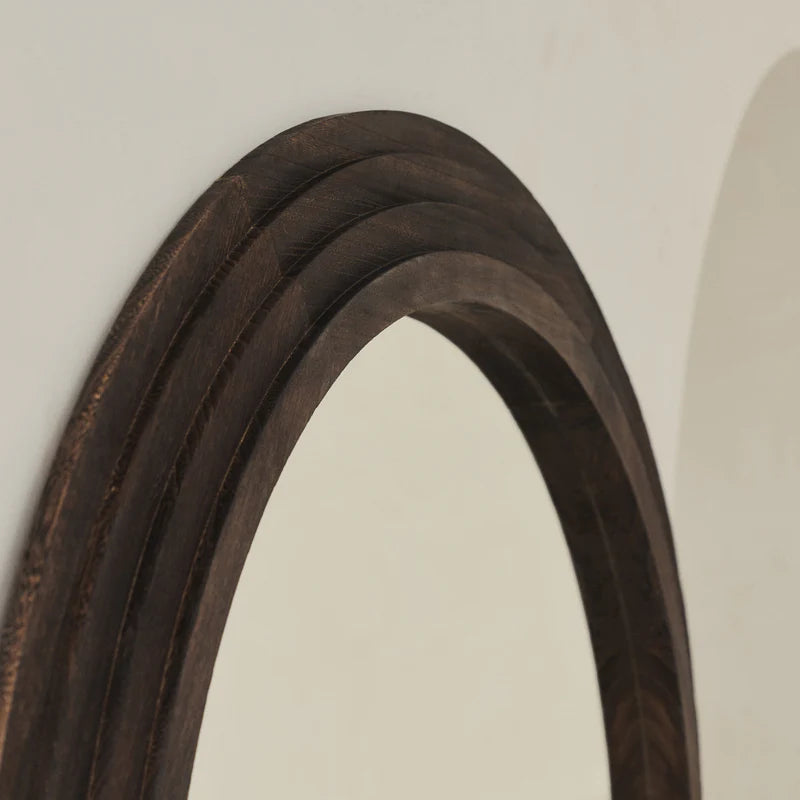 Miroir Arche Luciana en Bois Brûlé 180 x 110 cm