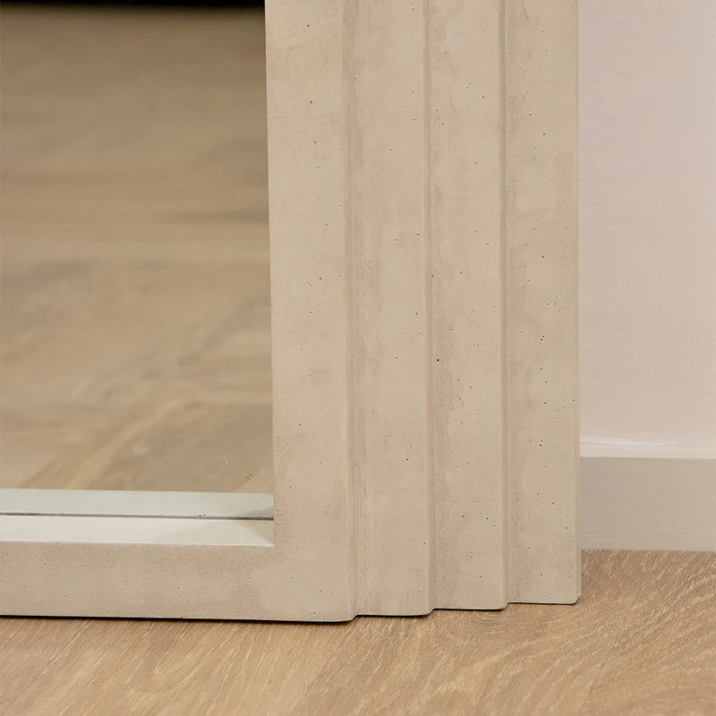 Miroir Arche Luciana Plein Pied en Béton 180x110 cm