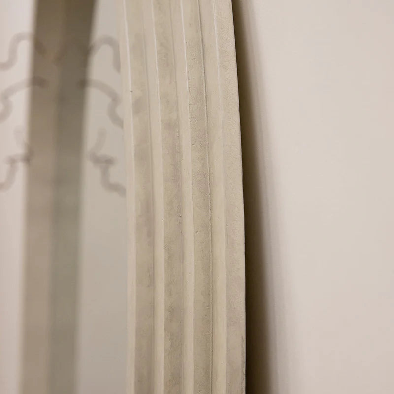 Miroir Arche Luciana Plein Pied en Béton 180x110 cm