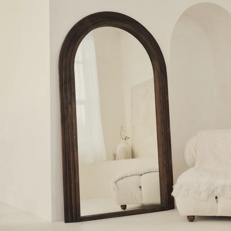 Miroir Arche Luciana en Bois Brûlé 180 x 110 cm